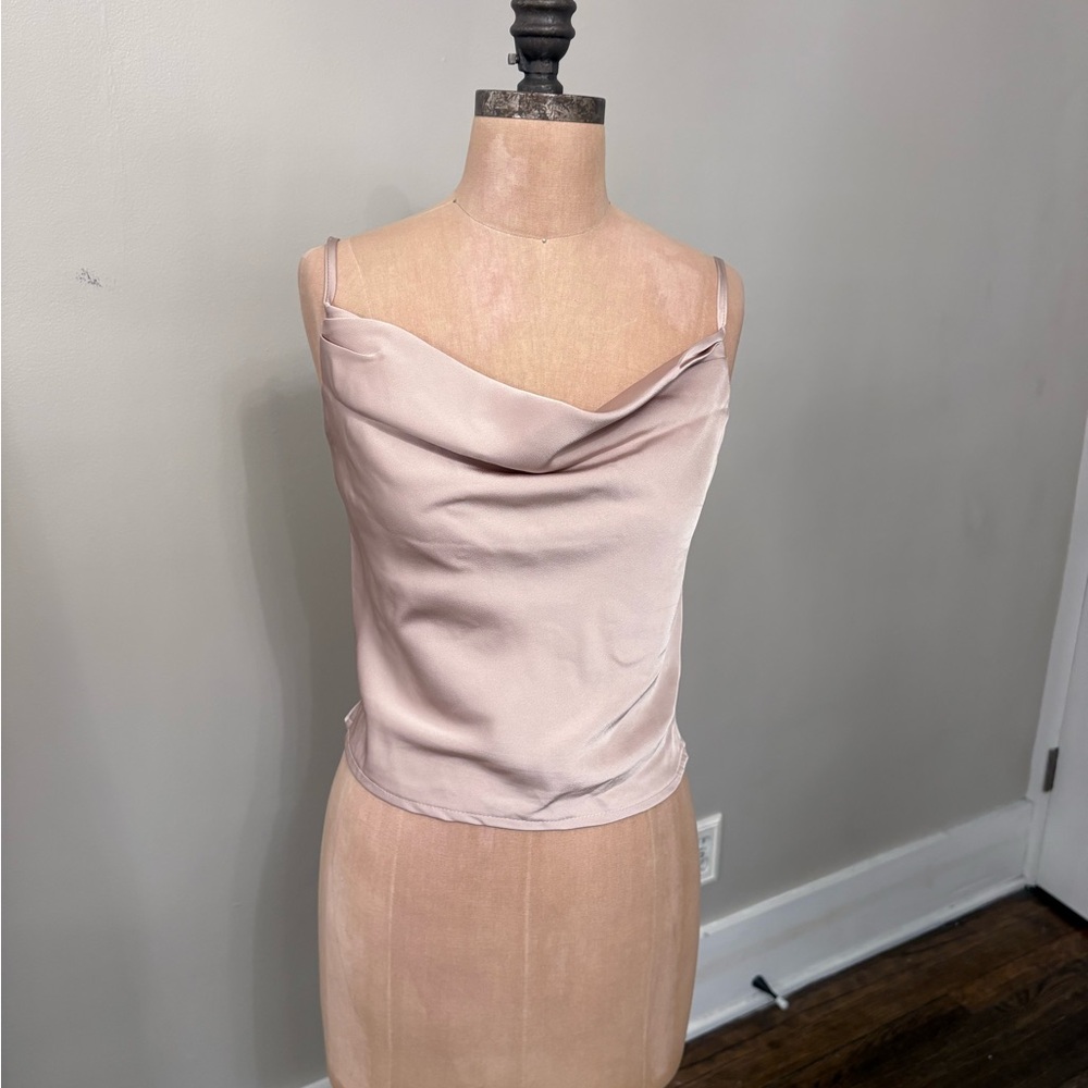 Dress Forum Soft Pink Cowl Neck Top - Picture 4 of 12
